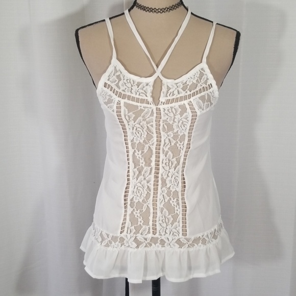Cute 2 Pieces Long Sleeves Camisole Ivory Women's Short Vacation Dresses